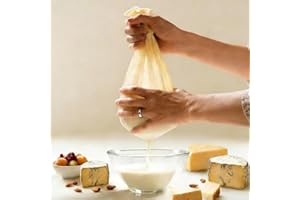 Reusable Cheesecloth, Grade 100, 15x15 Inch Hemmed Cheese Cloth for Straining Craft, 100% Cotton Unbleached Cloth Strainer fo