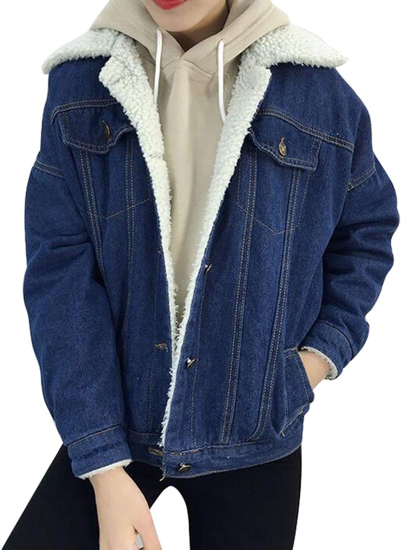 plus size lined denim jacket