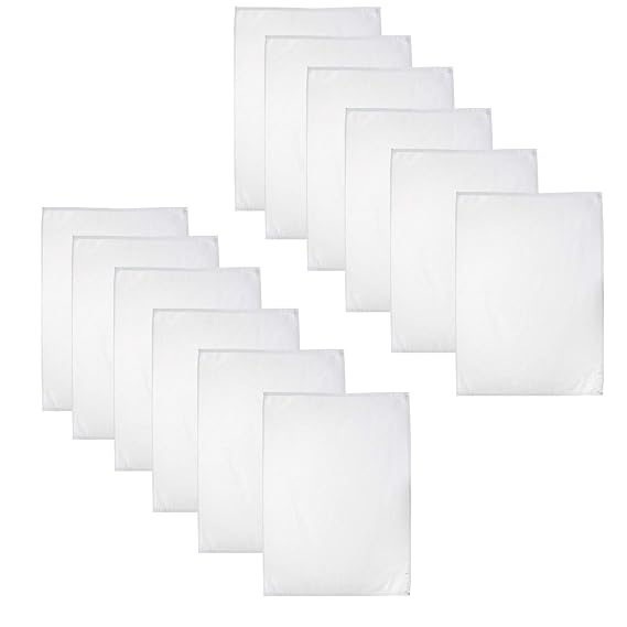 Casa Colori Geschirrtücher - Küchentücher - 100% Baumwolle 12er Set | 50 x 70 cm - Weiß | Trockentuch | Gastronomiebedarf | S