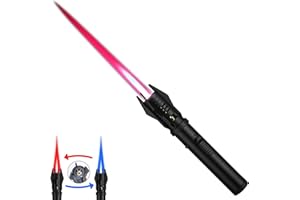 ELCELC Torch Lighter, Bright Fire Lighter with Safety Lock and Adjustable Red/Blue Flame, Refillable Butane Gas Windproof Jet Flame Cool Lighters, for Candles Campfires BBQ Baking, Camping, Gift