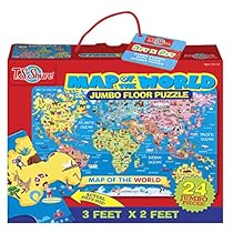 T.S. Shure Map of the World Jumbo Floor Puzzle