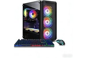 STGAubron Gaming Desktop Computer, Intel Core i7 up to 3.9GHz, GeForce RTX 3060 12G, 32GB DDR4, 1TB SSD, WiFi 6, BT 5.0, RGB 