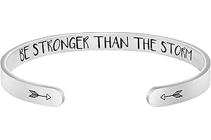 JoycuFF Bracelets for Women Funny Inspirational Gifts for Her Sister to Sister Jewelry Mantra Cuff Bangle