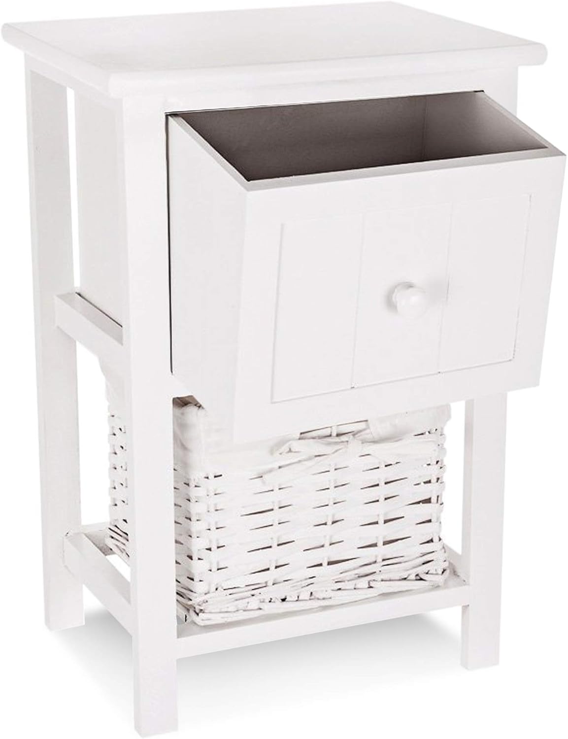 wicker drawer unit on The Furniture Outlet Monaco White Wicker 4 Drawer 8 Basket Unit Dining Room Furniture Home Kitchen