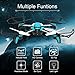 KAI DENG K80 Drone with Camera for Kids - 720P HD Camera Kids Drone for Beginner & RC Helicopter with Remote Control - Extra Battery