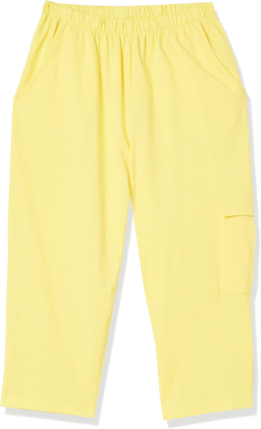 AmeriMark Women's Cargo Capris - 100% Cotton Pants with Stretch Elastic Waist at  Women’s Clothing store