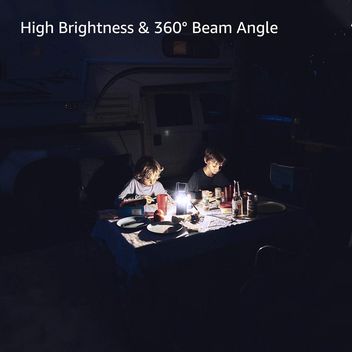 Lepro Portable LED Camping Lantern Outdoor 30 LEDs Flashlights IPX4 Water Resistant Lamp Battery Powered Light for Camping, Hiking, Survival kits for Emergency, Power Failure, Hurricane(4 Packs) - - 