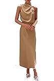PRETTYGARDEN Women's 2025 Summer Satin Dress