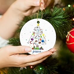 Personalized Chemist Christmas Tree Ornament