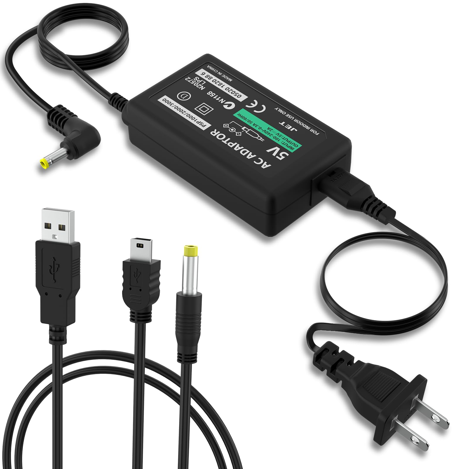 Vranzoral PSP Charger,AC Power Adapter Cord for PSP 1000 / PSP Slim & Lite 2000 / PSP 3000