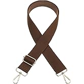 TIXIPEM Wide Shoulder Purse Strap [1Pcs] - 55 Inch Adjustable Straps Replacement for Handbags Use for Purse & Crossbody Bag & Guitar & Canvas Bag - [Dark Brown]