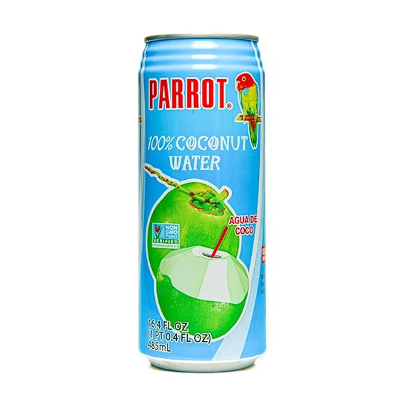 Parrot Brand Coconut Water No Pulp 16.4 fl. oz.(Pack of 12