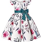 AIMJCHLD 2-9 Years Girls Pageant Party Floral Dresses for Easter Christmas Day Wedding Dress