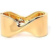 YANCHUN Gold Bangle Bracelets for Women Cuff Bangles Chunky Bracelets Trendy Jewelry Gifts