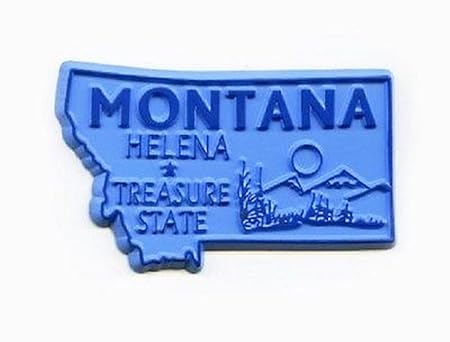 Montana el tesoro Estado Estados Unidos imán para nevera: Amazon ...