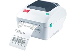 Arkscan 2054A Shipping Label Printer for Windows Mac Chromebook Android, Supports Amazon Ebay Paypal Etsy Shopify ShipStation Stamps UPS USPS FedEx DHL, Roll & Fanfold 4x6 Direct Thermal Label