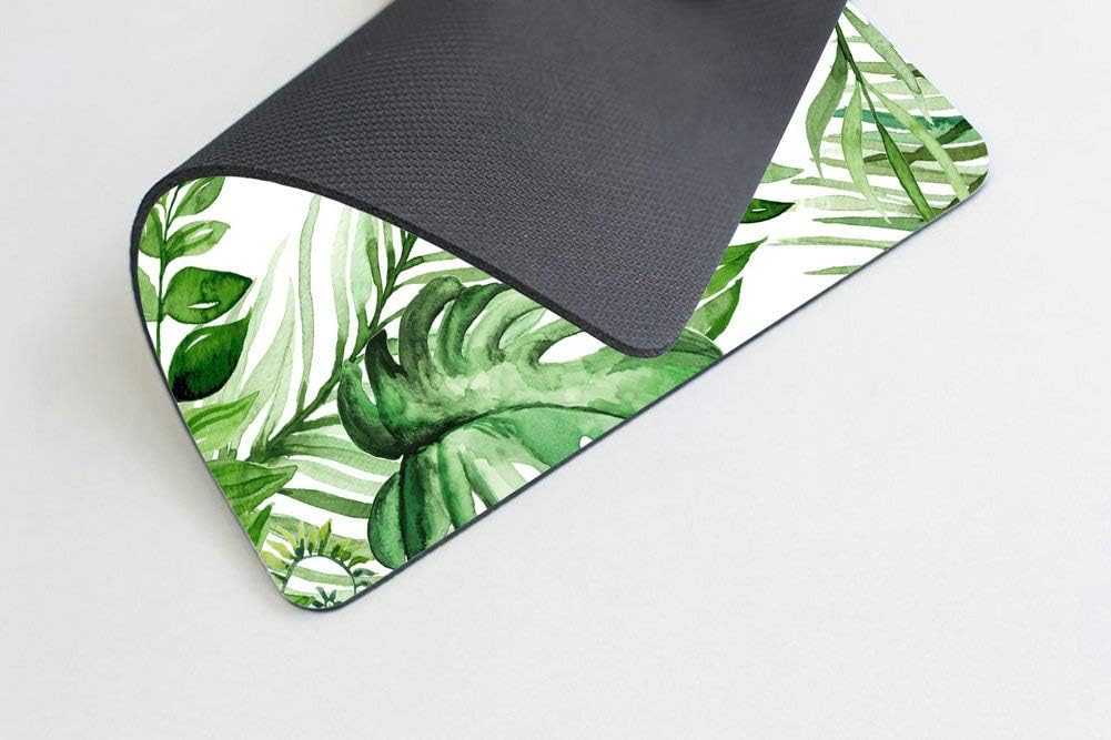 Wasach Wild Leaf Mouse pad, Leaves Mouse pad, Office Supplies, Present for Friend Desk Accessories 9.5 X 7.9 Inch (240mmX200mmX3mm) - Image 5