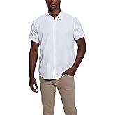 Guess Mens Short Sleeve Parker Dobby Shirt