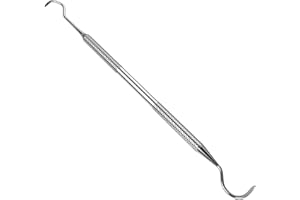 ZENDA NATURALS Dental Plaque Remover Tool for Teeth Cleaning - Tooth Scraper for Plaque and Tartar Remover Tool - Dentist's Stainless Steel Dental Scaler Scraper Pick
