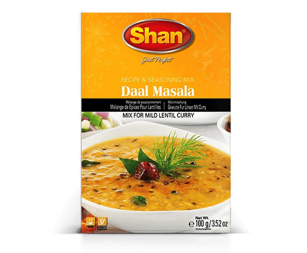 Shan Daal Masala Lentil Curry Mix, 100 Grams (Pack of 6)