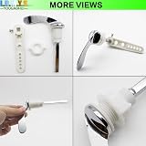 LRMYS Chrome Plated Toilet Tank Handle Universal Fit Silver view 5