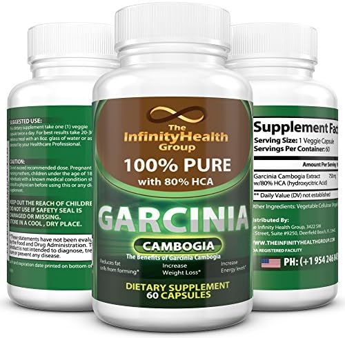 Premium Strength Garcinia Cambogia Extract, 80% HCA, Easy to take Weight Loss Supplement, Helping with your Weight Loss Diet!