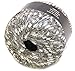 Silvery-White with Gold Glitz Ladder Ribbon Yarn Dark Horse Beautiful #A101 Metallic Ladder