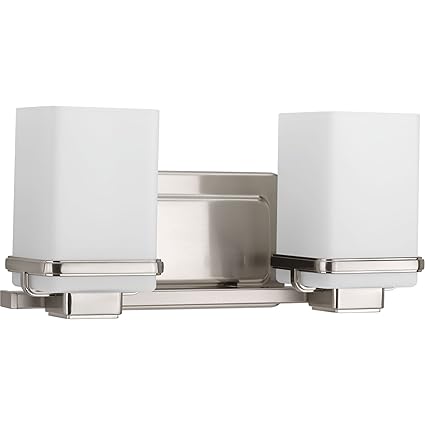 Amazon Com Progress Lighting P2194 09 Metric Two Light Bath