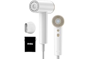 OSOU Ionic Hair Dryer, High-Speed Blow Dryer - 150,000 RPM Brushless Motor, 500 Million Negative Ions, Ultra-Light & Small, Smart Temp Control, Quiet Hairdryer for Women, Ideal for Travel, Home