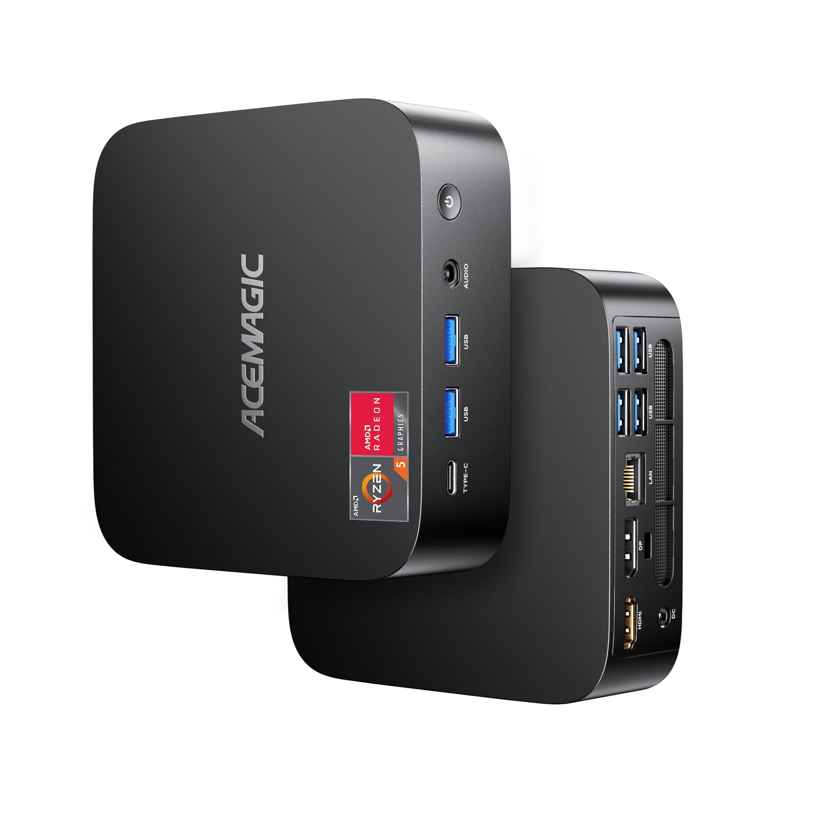 ACEMAGIC ミニPC AMD Ryzen 5 7430U mini pc 6コア/12スレッド 4.3GHz 32GB DDR4 512GB SSD ミニパソコン Type-C/HDMI/DP 4K60Hz 3画面 メモリとストレージの増設可 小型pc Windows 11 Pro Wi-Fi 6・BT5.2・有線LAN Vesa対応 静音 高速排熱 USB3.2X6