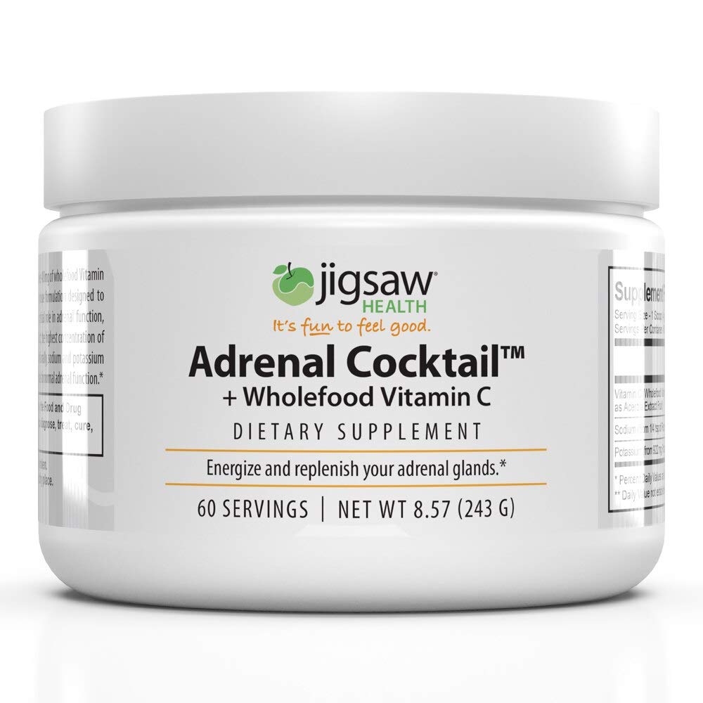 Jigsaw Health Adrenal Cocktail Drinkable Powder Jar with Wholefood