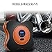 HIDOLL Portable Air Compressor Pump 150PSI 12V - Digital Tire Inflator - Auto Tire Pump with Emergency Led Lighting and Long Cable for Car - Bicycle - Motorcycle - Basketball and Other (Orange)