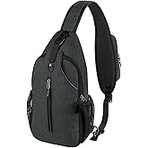 Tautrophen Crossbody Sling Bag Chest Daypack Small Shoulder Backpack Casual Multipurpose for Hiking Travel Men Women