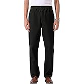 Soojun Men's Cotton Relaxed Fit Full Elastic Waist Twill Pants