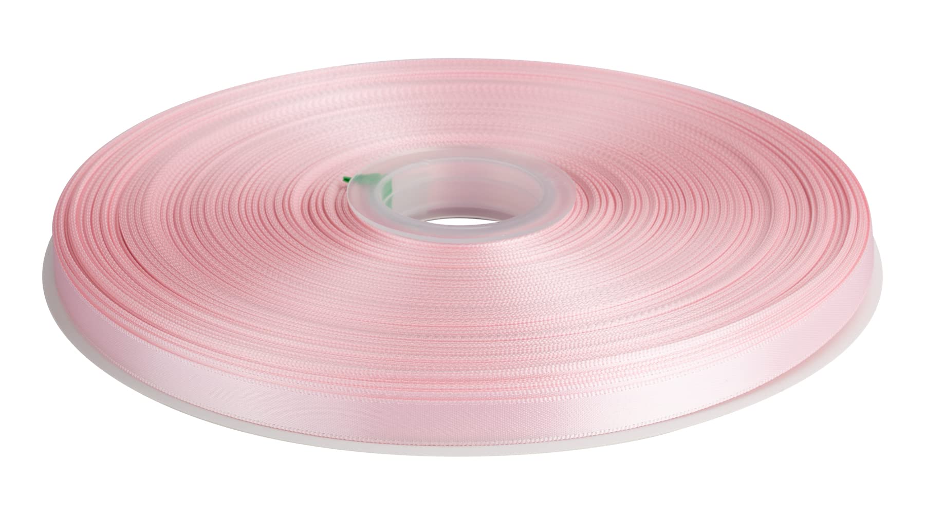 Double Faced Satin Ribbon, 9mm X 91M, Solid Polyester Ribbon for Gift Wrapping, Crafts, Wedding Party Ceremony Decoration, Floral Arrangement, Sewing (Lt. Pink)