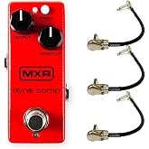 MXR M291 Dyna Comp Mini Compressor Pedal Bundle with 3 MXR 6-inch Right Angle Patch Cables