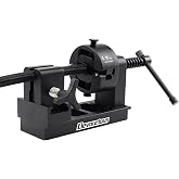 Devourious AN Hose Assembly Tool, 4-16AN Fitting Installation Tool | Built‑in Adjustable Clamp, No Extra Dies, Holders or Inserts to Swap, Works on All Brands CPE Braided Fuel Hose