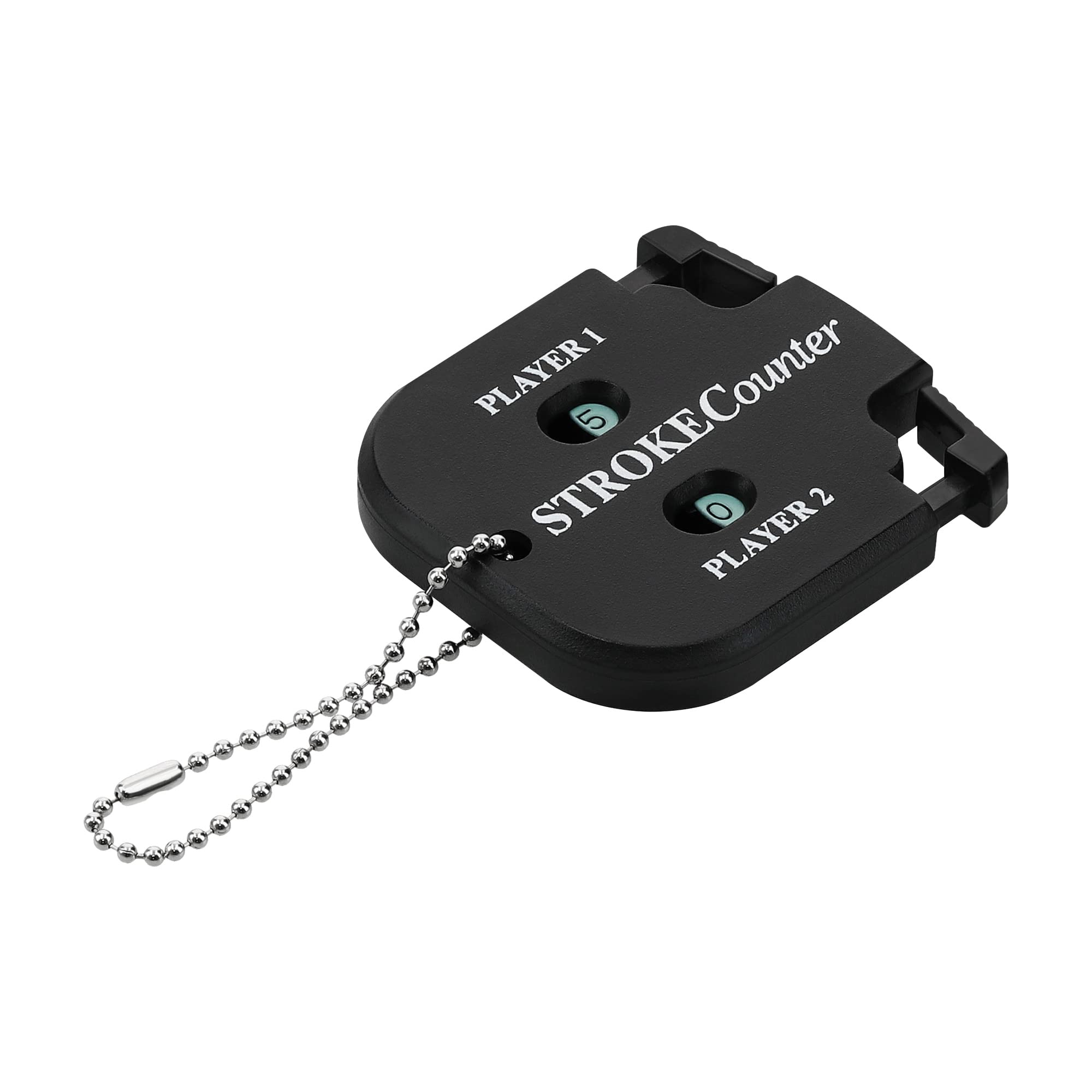 kwmobile Golf Stroke Counter - Keychain Clicker Scorekeeper Game Shot Tracker - Keep Score of Golf and Mini Golf Games - Black