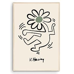 Nationcog Flower Dancing Print Poster Danish Pastel