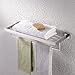KES Towel Rack, with Towel Bar Bathroom Shelf Wall Mount 24 Inch Hotel style,Polished SUS 304 Stainless Steel, A2510
