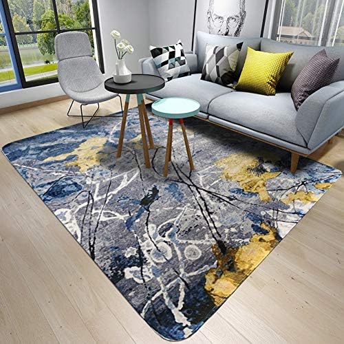 CWJ Nordic Creative Graffiti Pattern Carpet Modern Minimalist Living Room Coffee Table Bedroom Rectangular Bedside Blanket