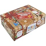 Festive Multicolor 'New Xmas Design' Xmas Eve Box Small - 21 x 32 x 11cm (1 Pc.) - Unique & Vibrant Design - Ideal for Gifts & Home Decor