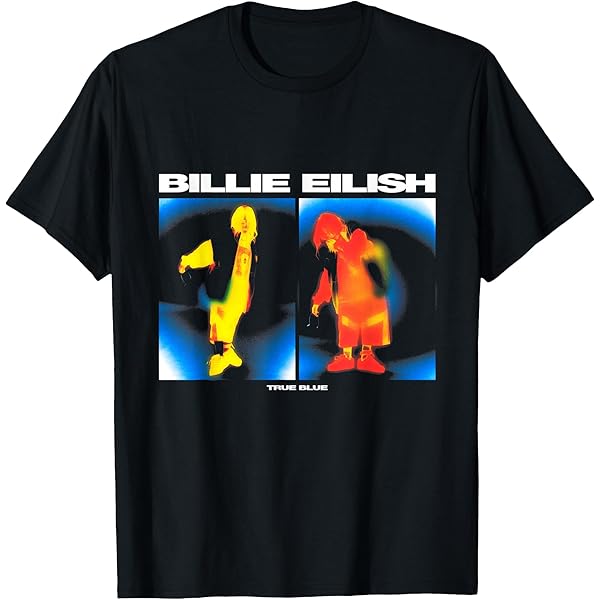 Billie Eilish/ビリー・アイリッシュ ネオンフォトTシャツ Amazon.com: Official Billie Eilish Red Photo Neon Black T