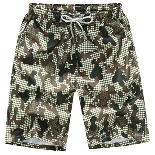 Plus Size Mens Summer Pants,Todaies Mens Shorts Swim Trunks Quick Dry Beach Surfing Running Swimming Water Pants (4XL, Camouflage)