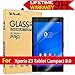 Xperia Z3 Tablet Compact 8.0 Glass Screen Protector, AnoKe [Lifetime Warranty](0.3mm 9H) Tempered Film Shield For Sony Compact Z3 8.0 Glass