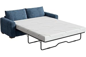 Sofa Bed Mattress Full Size, 3 Inch Memory Foam Mattress for Sleeper Sofa, Pull Out Couch, Guest Bed, RV & Boat, White