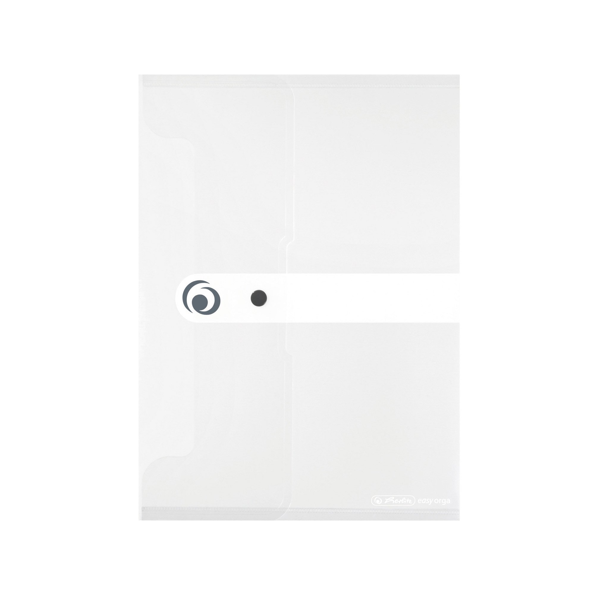 Herlitz Easy Orga to Go A5 Polyfoam Document Folder - Transparent Colourless (Pack of 6)