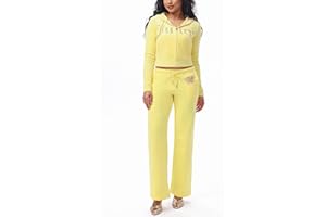 Juicy Couture Womens Og Front Bling Track JacketHooded Sweatshirt