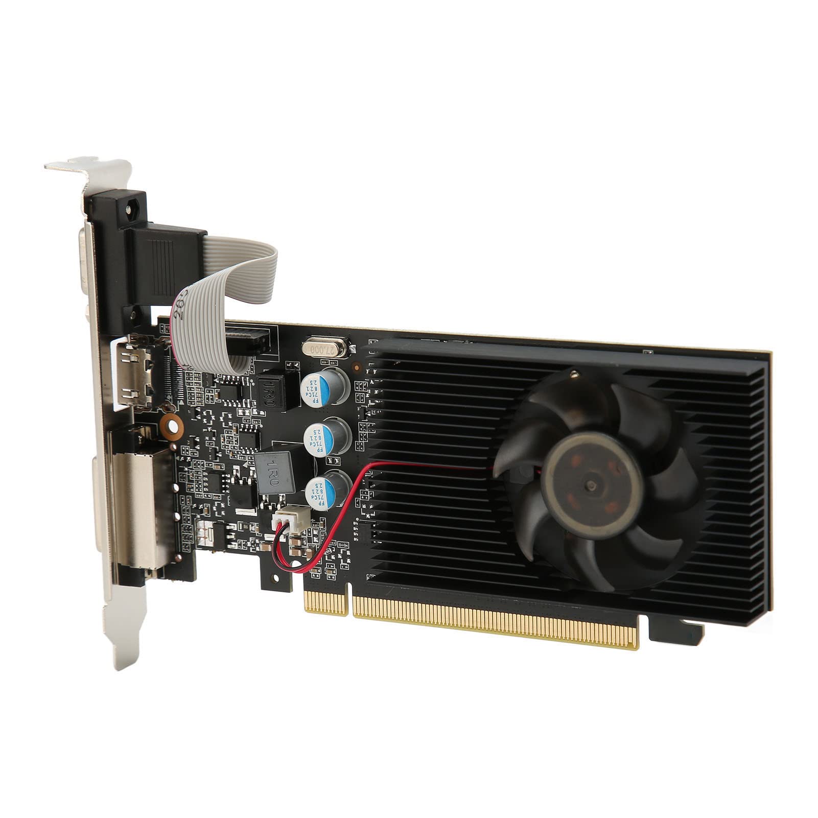 Photo 1 of VBESTLIFE GT210 Graphics Card, 1024M GDDR3 64bit, PCI express2.0, 589MHz 1000MHz Frequency, Support, VGA, DVI, Single Fan PC Graphics Card for Office