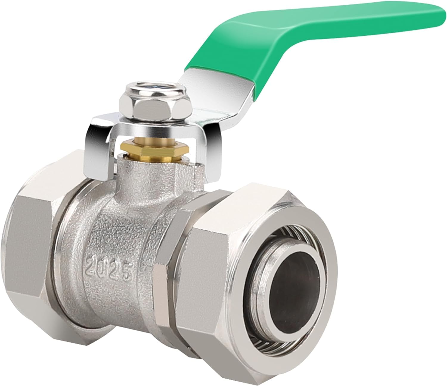 Photo 1 of 3/4’’ Air Piping Fittings, Brass Ball Valve, 3/4’’× 3/4’’ Piping, Shut-Off Fittings Fit for Shop Garage Compressed Air Line System